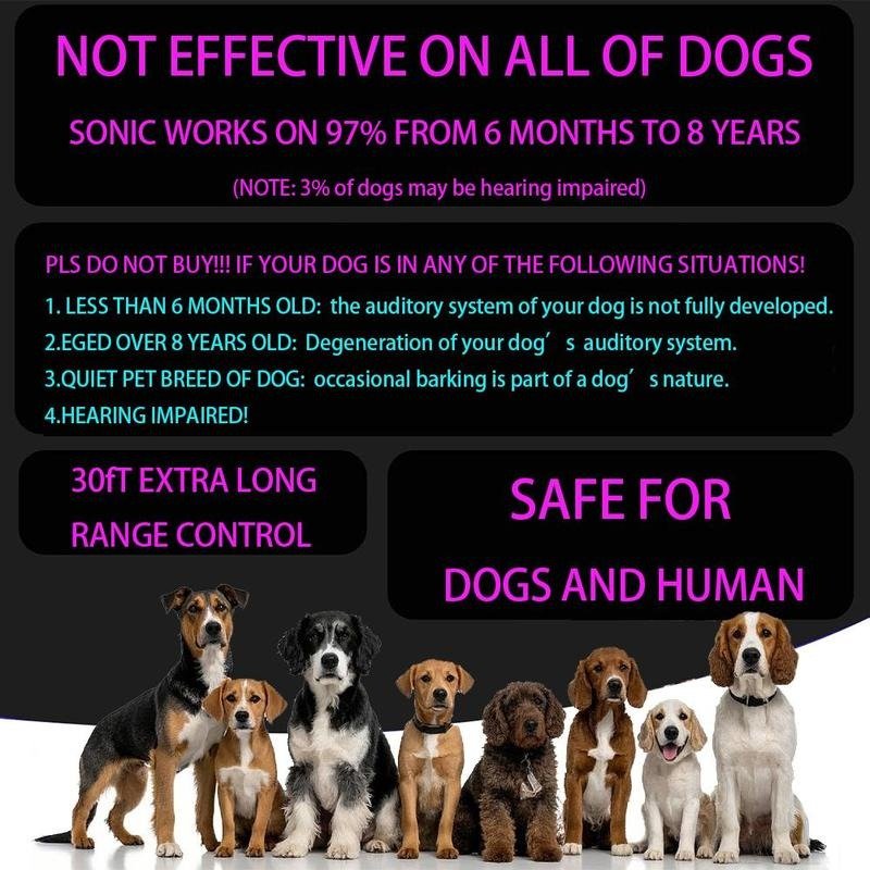 3X Ultrasonic Dog Bark Deterrent